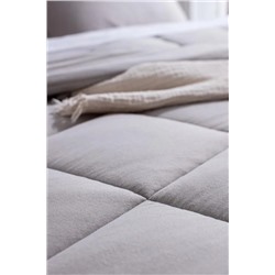 Bobigny SuperSoft Çift Kişilik Comforter Set - Açık Gri