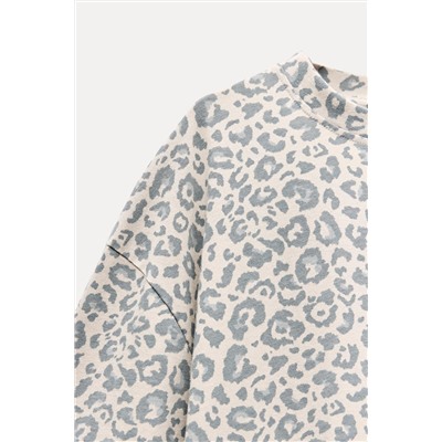 ANIMAL PRINT OVERSIZED T-SHIRT