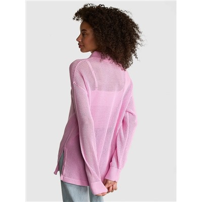 Crochet Button-Down Top