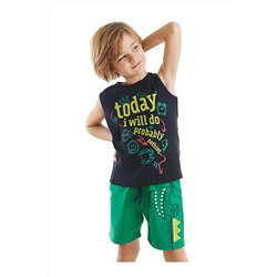 Denokids Today Erkek Çocuk T-shirt Şort Takım CFF-23Y1-047
