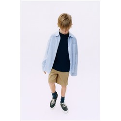 STRIPED LINEN BLEND SHIRT