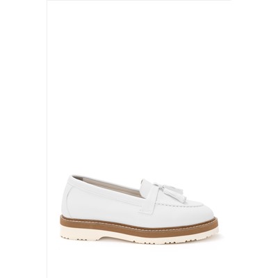 Kadın Beyaz Loafer