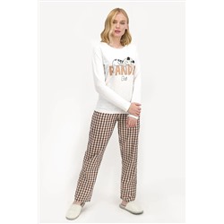 Arnetta Kadın Pijama Takım Krem AR1008-S