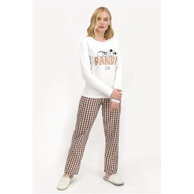 Arnetta Kadın Pijama Takım Krem AR1008-S