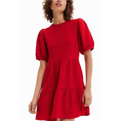 Vestido corto textura