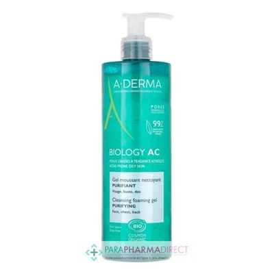 A-Derma Biology AC Gel Moussant Nettoyant BIO 400ml