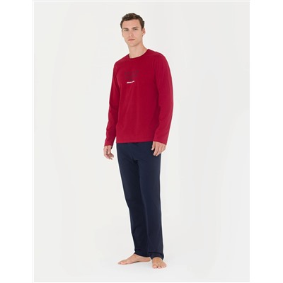 Bordo Pijama Takımı