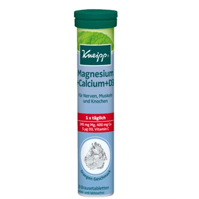 Magnesium + Calcium + D3 Brausetabletten 20 St., 90 g