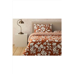 English Home Grandiflora Dijital Baskılı Soft Cotton Tek Kişilik Nevresim Seti 160x220 Cm Terracotta TYCUAGOEPN169655856441653