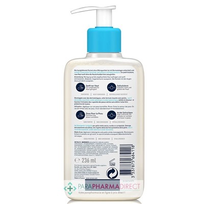 Cerave SA Gel Nettoyant Anti-Rugosités - Peaux Sèches, Rugueuses & Squameuses 236ml