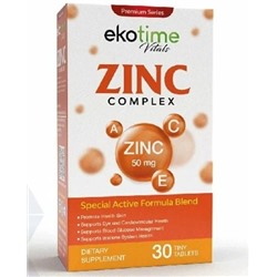 Zinc PICOLINATE COMPLEX 30 cap Ekotime