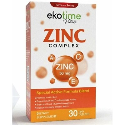 Zinc PICOLINATE COMPLEX 30 cap Ekotime