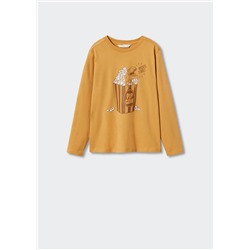 Camiseta manga larga estampada -  Niño | MANGO OUTLET España