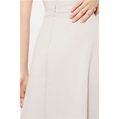 Falda midi cintura alta Beige