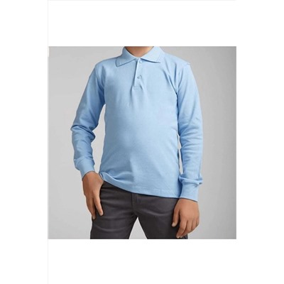 Nacar Unisex Uzun Kollu Polo Yaka T-shirt okul01896