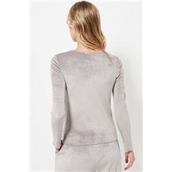 Camiseta de terciopelo - Gris