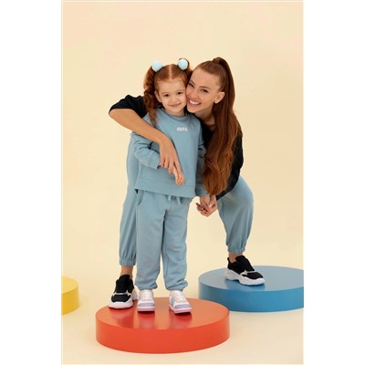 Çocuk Mavi Basic Sweatshirt