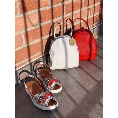 AVARCA MENORQUINA · 4393 КРАСНЫЙ+AB.Z · Pelle · mochila NAPA (630)