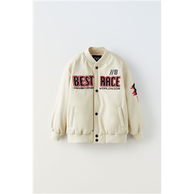 FAUX LEATHER JACKET