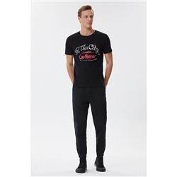 Lee Cooper Fox Erkek O Yaka T-shirt Siyah 222 LCM 242073