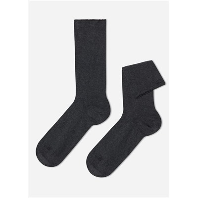 Herren-Knöchelsocken aus Baumwolle ohne Rand