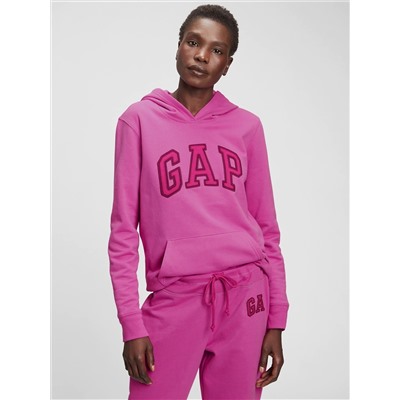 Gap Logo Fleece Hoodie HOT MAGENT PURPLE