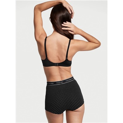 VICTORIA'S SECRET Logo Pointelle High-Waist Shortie Panty