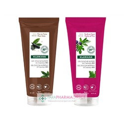 Klorane Cupuaçu Gel Douche Nutritif Fève de Tonka + Gel Douche Nutritif Feuille de Figuier 2x200mlLot  × 2