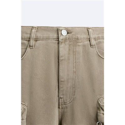 BERMUDA DENIM CARGO BOLSILLOS
