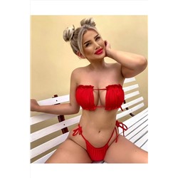 nuriçgiyim, Büzgülü Bikini Set