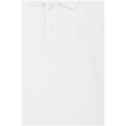 Erkek Çocuk Beyaz Basic Sweatshirt