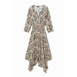 Vestido boho de bajo asimétrico