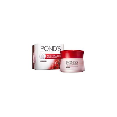 Омолаживающий ночной крем против морщин для лица серии Age Miracle от Pond's 50 гр / Pond's Age Miracle Wrinkle Corrector Night Cream 50 g