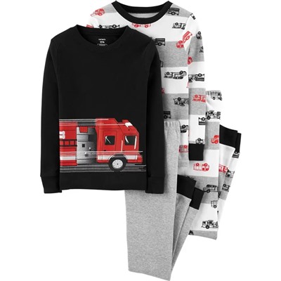 Carter's | Kid 4-Piece 100% Snug Fit Cotton PJs
