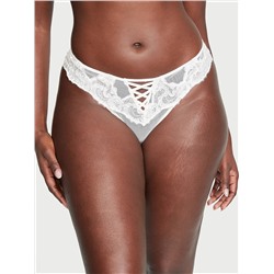 Boho Floral Embroidery Brazilian Panty