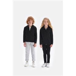 Dagi Siyah Kapüşonlu Fermuarlı Sweatshırt 22WU11130BD_SY