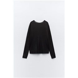 FINE KNIT FOIL SWEATER