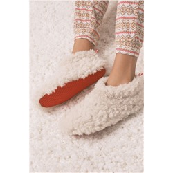 Zapatillas casa botas pelo blanco Mafalda