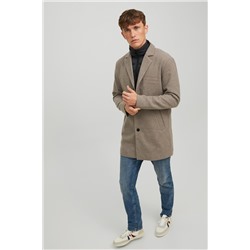 Chaqueta efecto doble prenda Hueso
