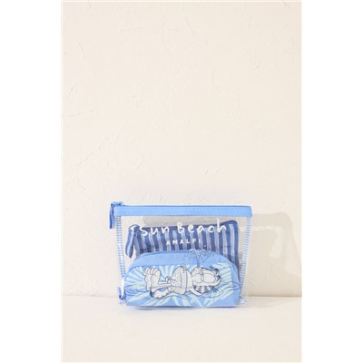 Pack neceseres Garfield azul