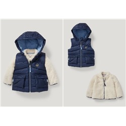 3-in-1-Baby-Jacke mit Kapuze - recycelt