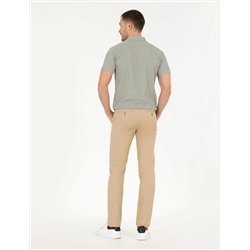Bej Regular Fit Kanvas Pantolon