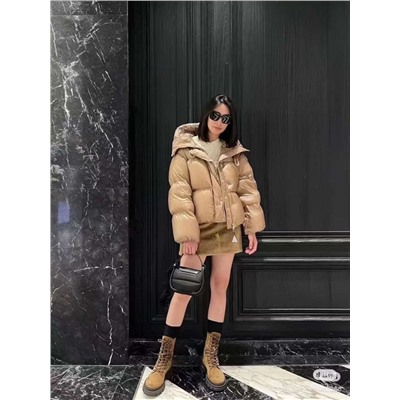 Женский короткий  пуховик MONCLE*R   Top реплика 1:1