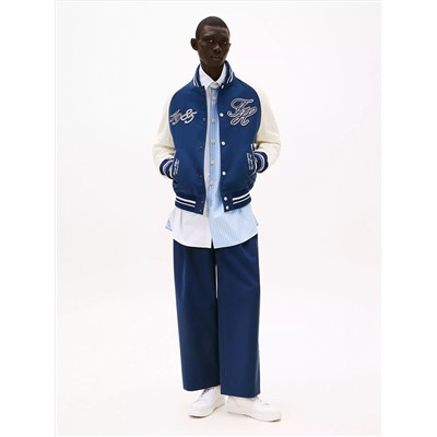 Colorblock Logo Varsity Jacket