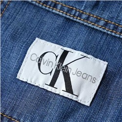 Мужская застиранная джинсовая куртка с длинными рукавами  CALVIN KLEI*N ОРИГИНАЛ!