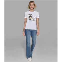 KARL AND CHOUPETTE FAN TEE