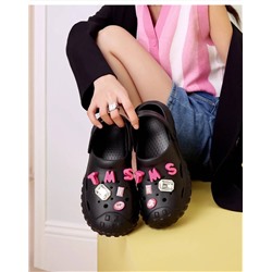 Женские шлепки в стиле Croc*s со стразами 💎 Экспорт Toomanyshoe*s