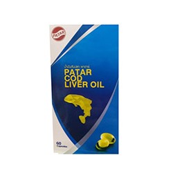 Масло печени трески от Patar 3 * 60 капсул / Patar Cod Liver Oil 3 упаковки по 60 caps