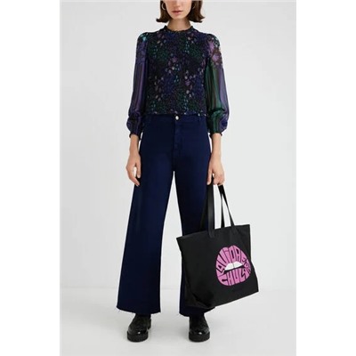 Blusa ajustada floral