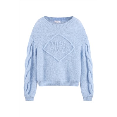 Jersey de lana y mohair Celeste